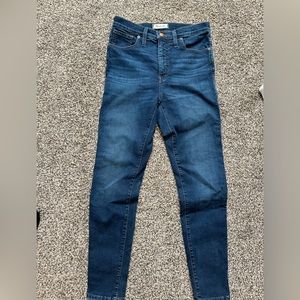 Madewell 10” High Rise Skinny Jeans Size 28